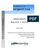 Estudios Regionales - Mercosur, Bolivia y Chile