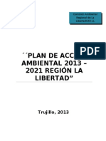 Plan Accion - Ambiental - Regional - La Libertad - Peru 2013-2021
