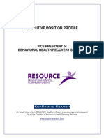 Executive Position Profile-Vice President of Resource