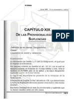 ESTATUTO DEL DOCENTE Cap XIX de Las Provisionalidades y Suplencias Pág 109-113