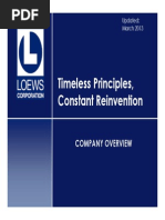 Loews Investor Presentation March 2013