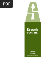 Ruane Cunniff Sequoia Fund Annual Letter