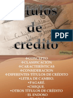 Titulos de Credito