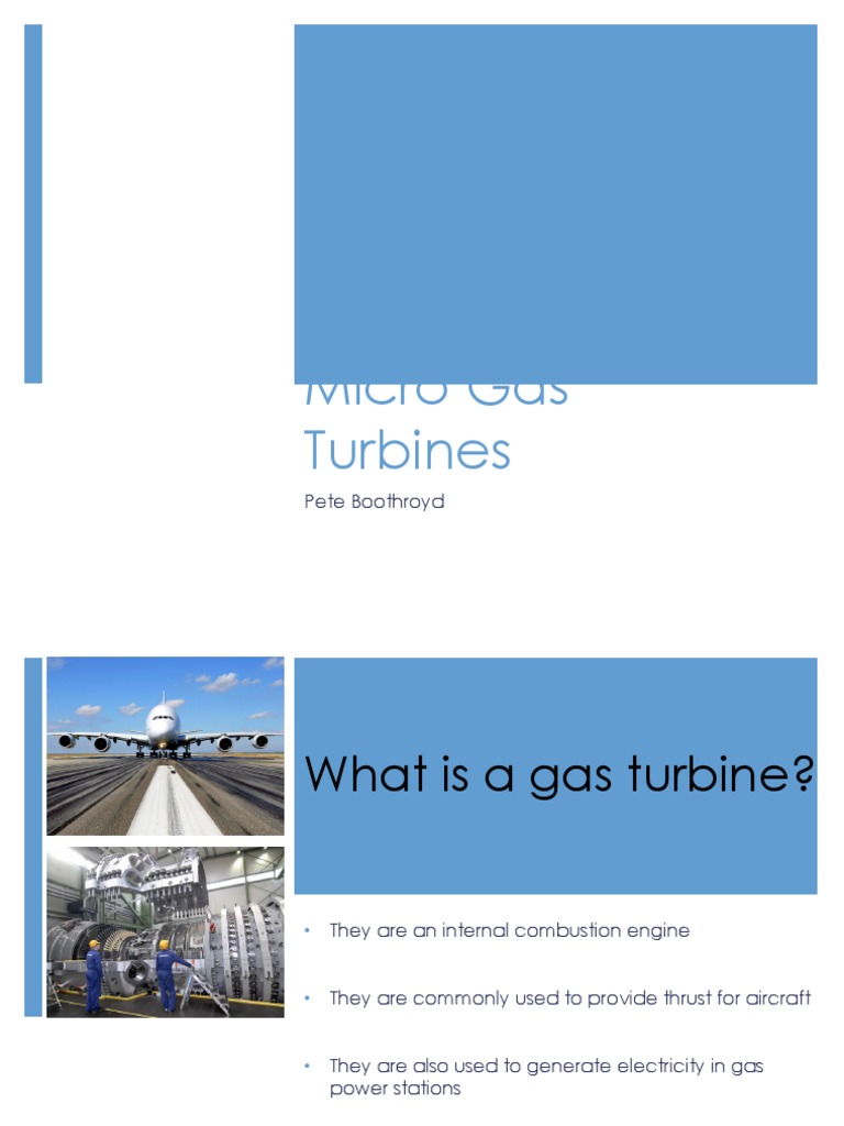 Micro Gas Turbines Overview Benefits Pdf Home Garden Computers