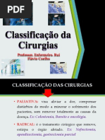 Classificação da Cirurgias