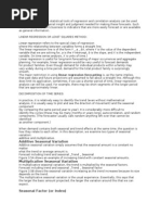 Forecasting Notes