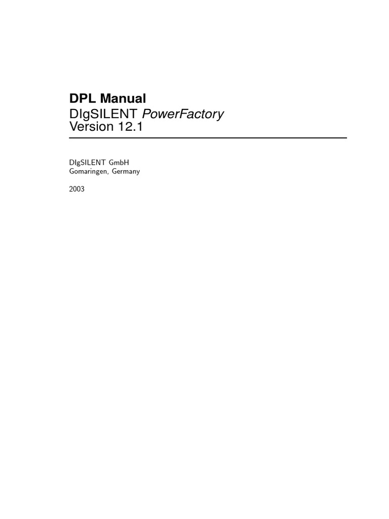 DPL Manual Version 12-1 | PDF | Parameter (Computer Programming ...