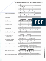 Standard 26 American Drum Rudiments (Condensed)