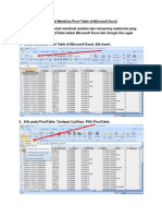 Tutorial Membina Pivot Table Di Microsoft Excel