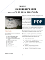 Profile of Nsugeni Childrens Home