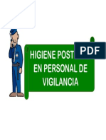 Higiene Postural Personal Vigilancia