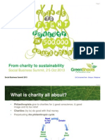 Jean Marc Debricon: Greenshoots - From Charity To Sustainability