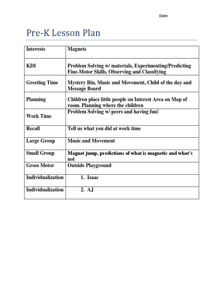 Daily Lesson Plan | PDF
