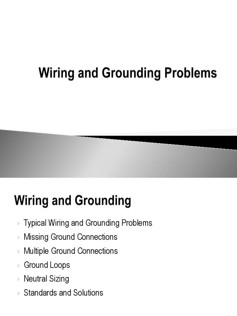 Wiring and Grounding Issues Explained | PDF | Electrical Wiring ...