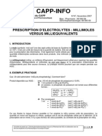 mmol et meq