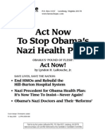 Obama Health Care Plan - Lyndon LaRouche