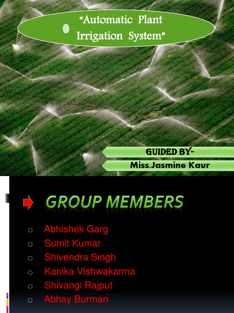 Automatic Plant Irrigation System | PDF | Technology & Engineering