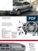 Audi A4, S4 & RS 4 Kurzanleitung Owner's Manual (Germany, 2013)