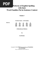 Index For The Patterns of English Spelling Volume 1