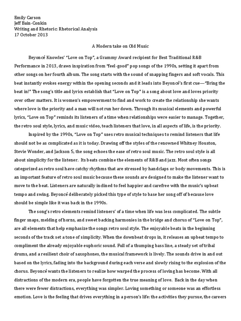 The rhetorical analysis of the song вЂњman of the mirrorвЂќ вЂ“ ahmeds portifiolio