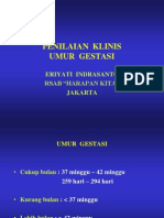 Penilaian Umur Gestasi