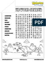 Dinosaur Wordsearch