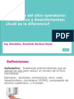 Antisepticos y Desinfectantes