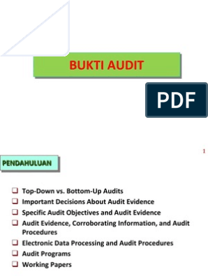Bukti Audit Prosedur Audit Kertas Kerja Top Down And Bottom Up Design Balance Sheet