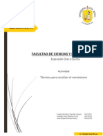 Tecnicas para Canalizar El Nerviosismo