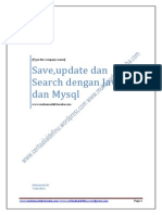 Save,Search,Update Dengan Java Dan Mysql