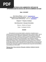 Ambientes de Aprendizagem Na EAD