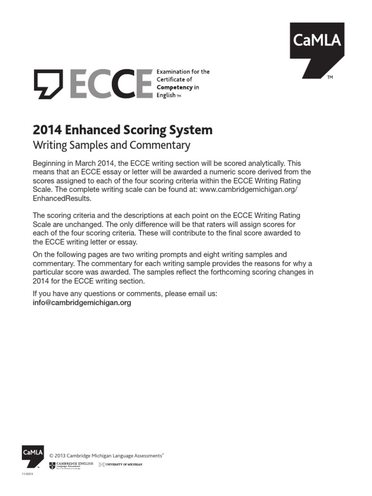 ECCE Results Writing English | PDF | Career & Growth