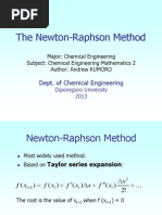 The Newton Raphson Method