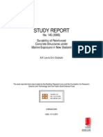 Study Report: No. 145 (2005) Durability of Reinforced Concrete Structures Under Marine Exposure in New Zealand