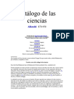 ALFARABI (1953) Catálogo de las ciencias. (Traductor Ángel González Palencia) MAdrid CSIC.