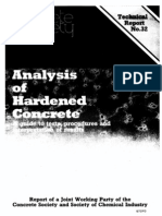 Analysis of Hardened Concrete