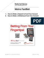 Metro FastBet - How To Deposit or Withdraw