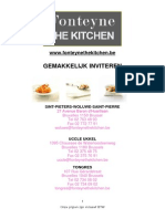 Fonteyne The Kitchen Gemakkelijk Inviteren 2013