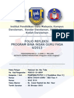 Folio Refleksi Program Bina Insan Guru Fasa 4/2013
