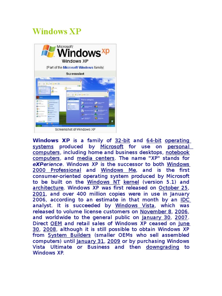 Windows Xp Pdf