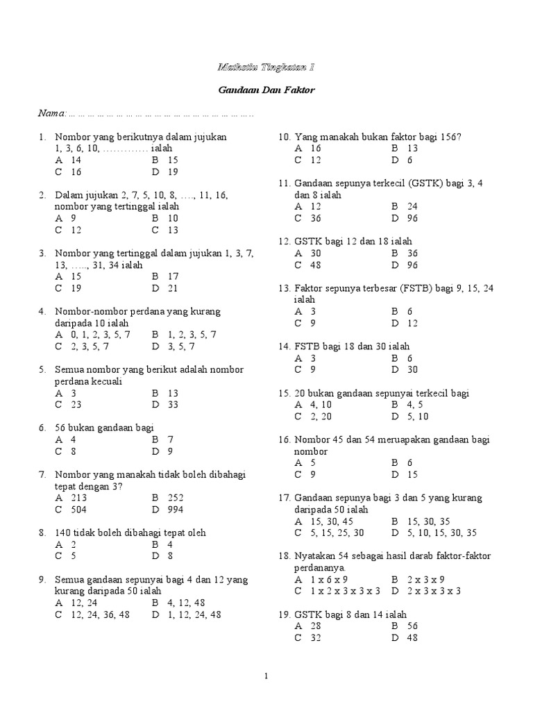 Gandaan Dan Faktor Pdf