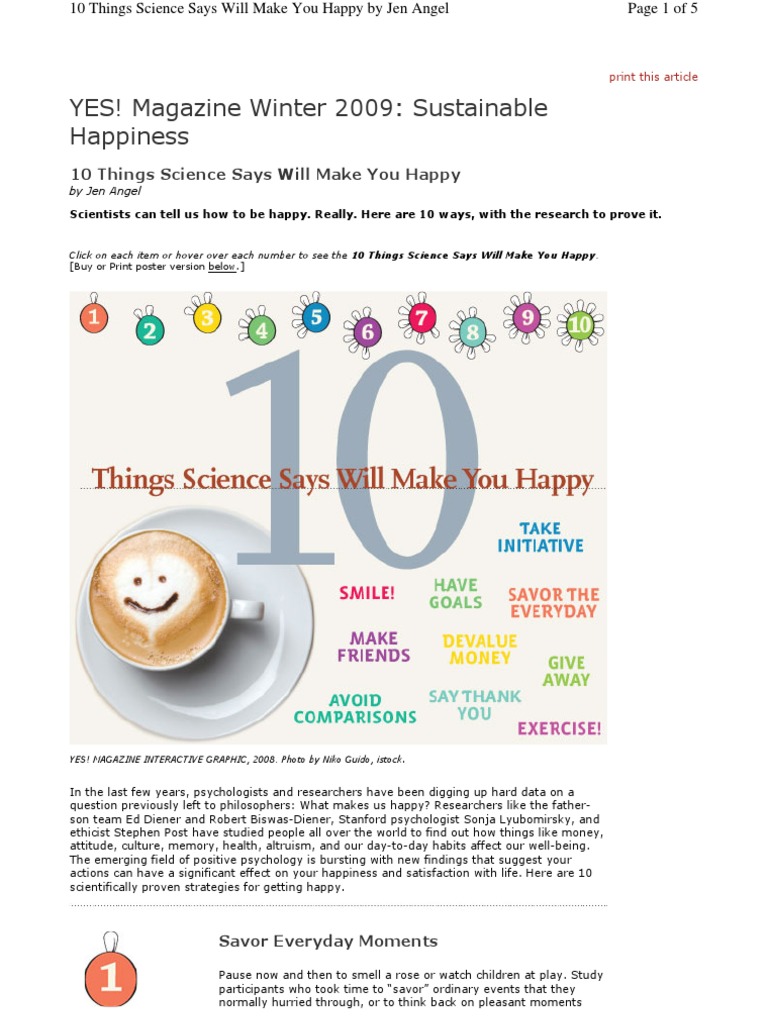 Science-Backed Paths to Happiness | PDF | Contentment | Happiness
