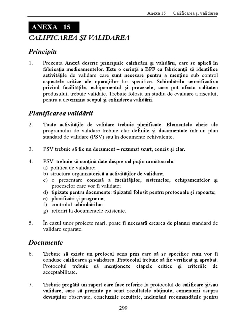 35-Anexa 15 (Calificare Validare) PDF | PDF