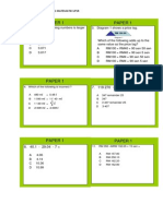 Paper 1 Paper 1: Teknik Menjawab Kertas 1 Matematik Upsr