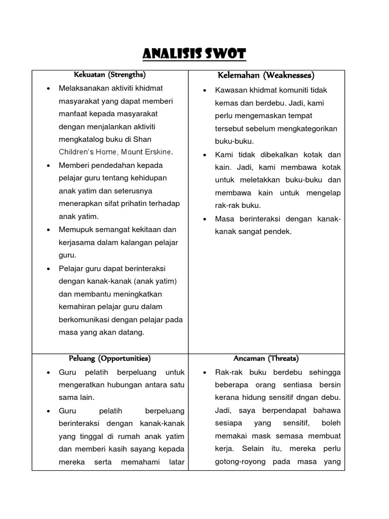 Analisis Swot Pdf