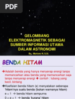 Radiasi Benda Hitam - Olimpiade Astronomi......