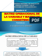 Sesion-7-Matriz Operacional de La Variable y Matriz de Consistencia