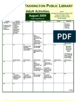 WWPL August 2009 Event Calendar