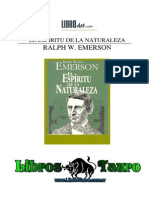 Emerson, Ralph - El Espiritu de La Naturaleza