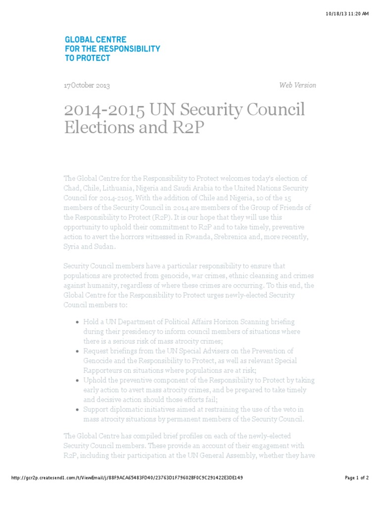 20142015 UN Security Council Elections and R2P 17 October 2013 PDF